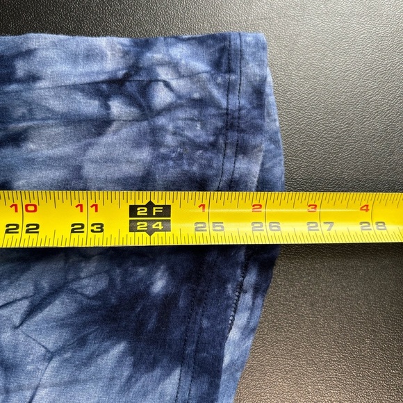 Aces Design Women’s XXL Blue Tie Dye Sequin V Neck Top Stretch Hippie Bohemian - Picture 8 of 11